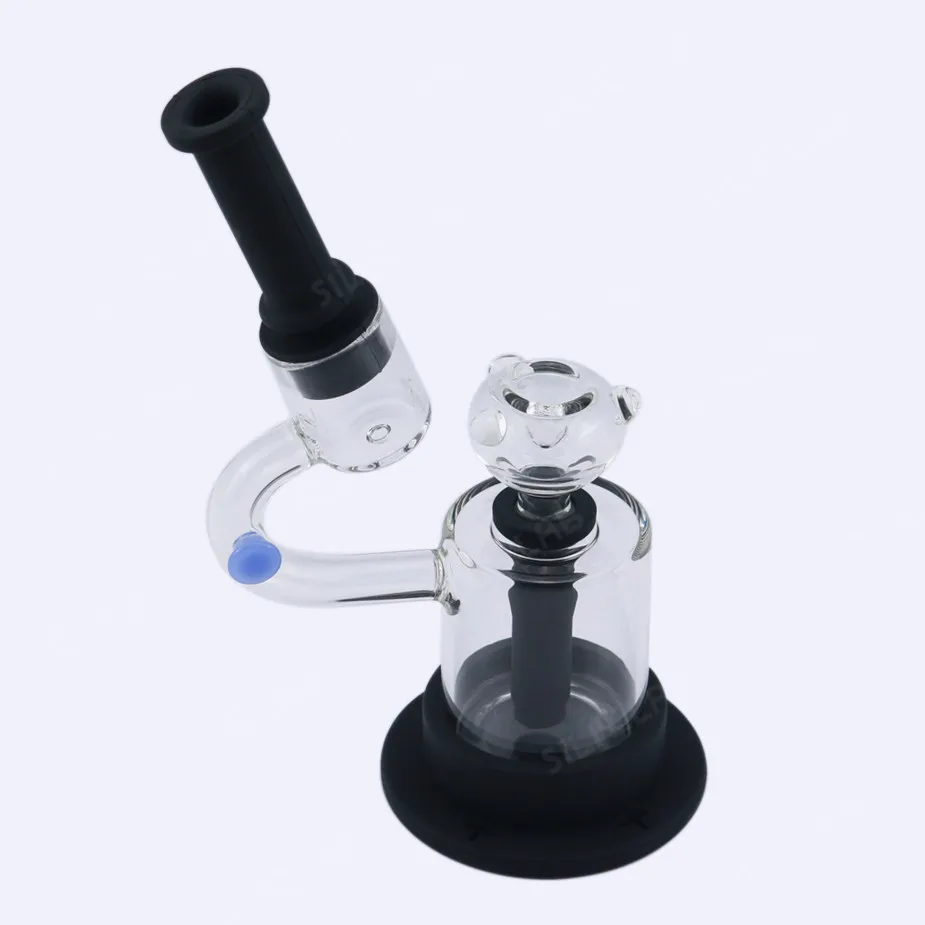 

LED Glass Water Pipe SmokeShop Supplies Microscope Glass Bubbler Tobacco Smoking Water Pipe Silicone Weed Bubbler Herb Dab Pipe, Mixed