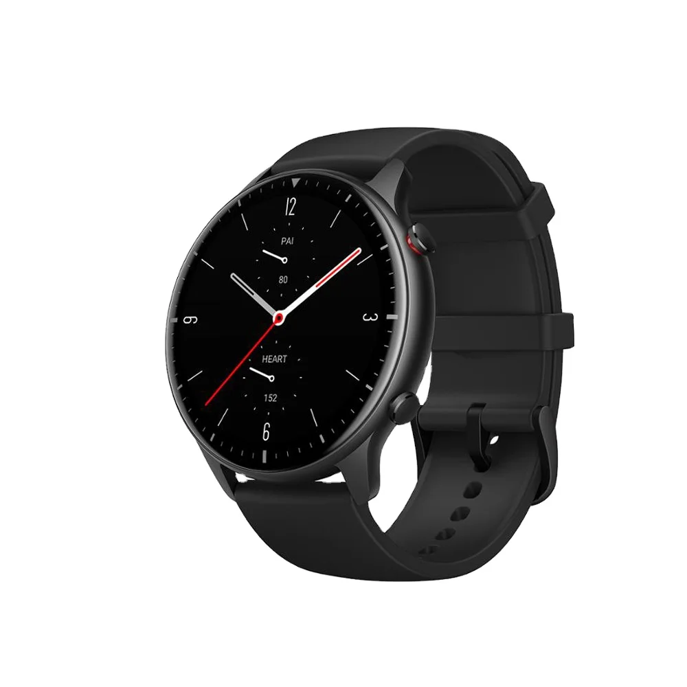 

Orginal Amazfit Smart Watch Blood oxygen 14-day Battery Life 1.39AMOLED 326ppi Display Music 5ATM Sleep Monitoring Amazfit Gtr 2, Black