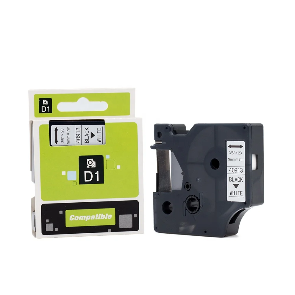 

Tatrix 9mm Black on White Compatible Label Tape Cartridge 40913 for DYMO LabelManager 280 Printer