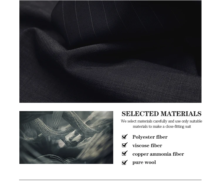 latest men suits design with classic business woolen fabrics