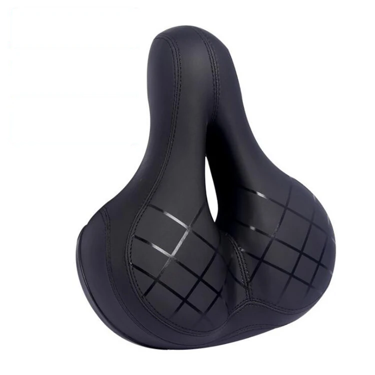 

Customized Black Bike Saddle Shockproof Comfortable Hollow Bicycle Saddle PU Mountain Bike Seat Cushion, Picture shows