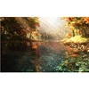 5d Diy Diamond Painting Kit Full Rivers And Trees In The Forest Paint With Diamond Embroidery Home Goods Wall Art