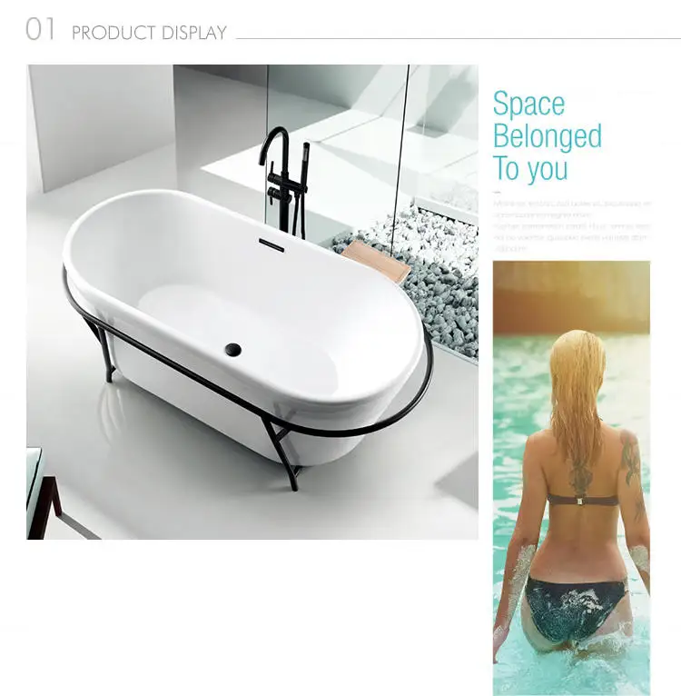 Kamali SP1891A cupc solid surface free standing bathtub round small jetted 99 one person hot japanese iron bath tub