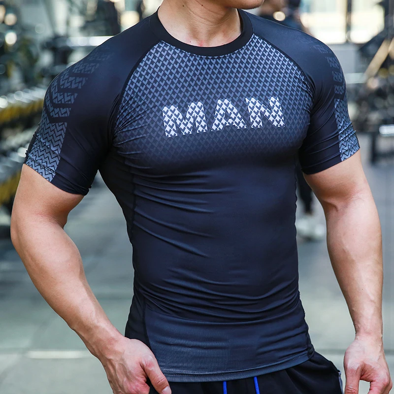 

Wholesale Mens Muscle Fit T Shirt Bodybuilding Workout Fitness Running Tshirt
