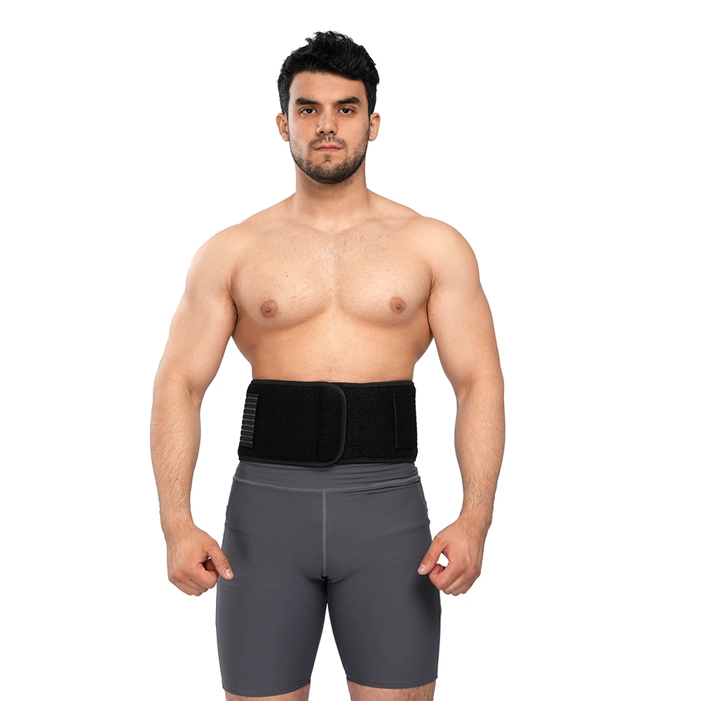 

Hot selling neoprene shaping body unisex pain relief protecting waist support belt, Black