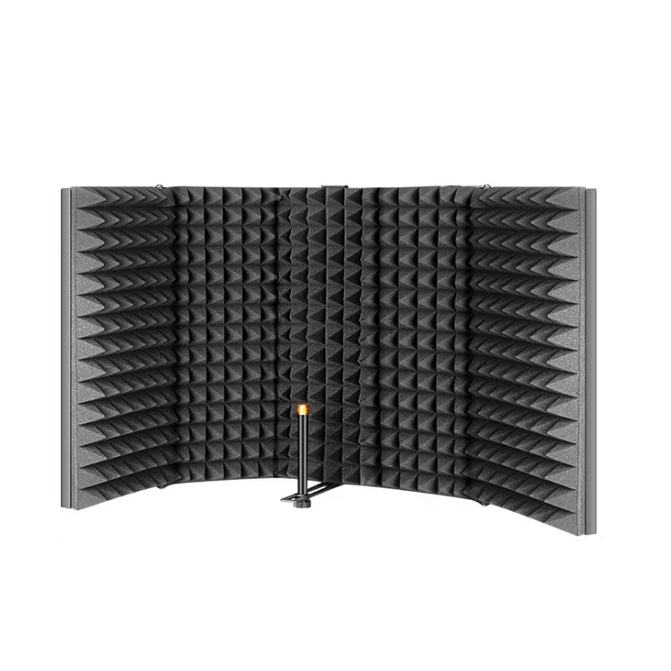 

Pro High Quality Isolation Pop Shield Wind Screen Metal 5 Doors Microphone Foam Windshield Cover For Studio