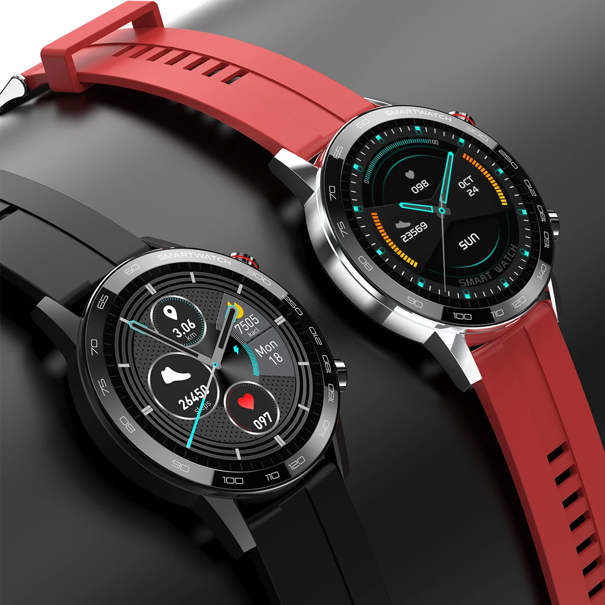 

Yinsung New L16 Smart Watch for Men ECG Blood Pressure sport watch 360*360 IPS IP68 Waterproof 22mm Band VS L13 SmartWatch