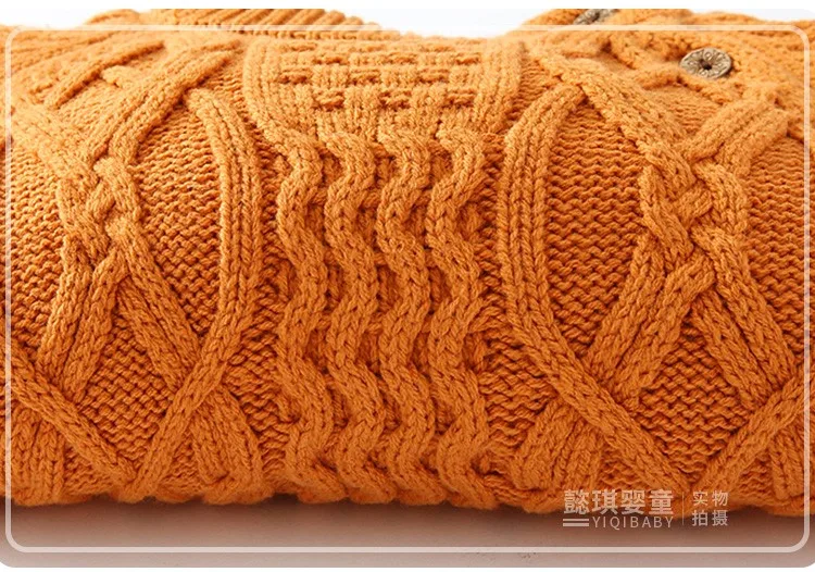 
cable pattern thickening knit baby sweaters winter baby clothes kids pullovers 