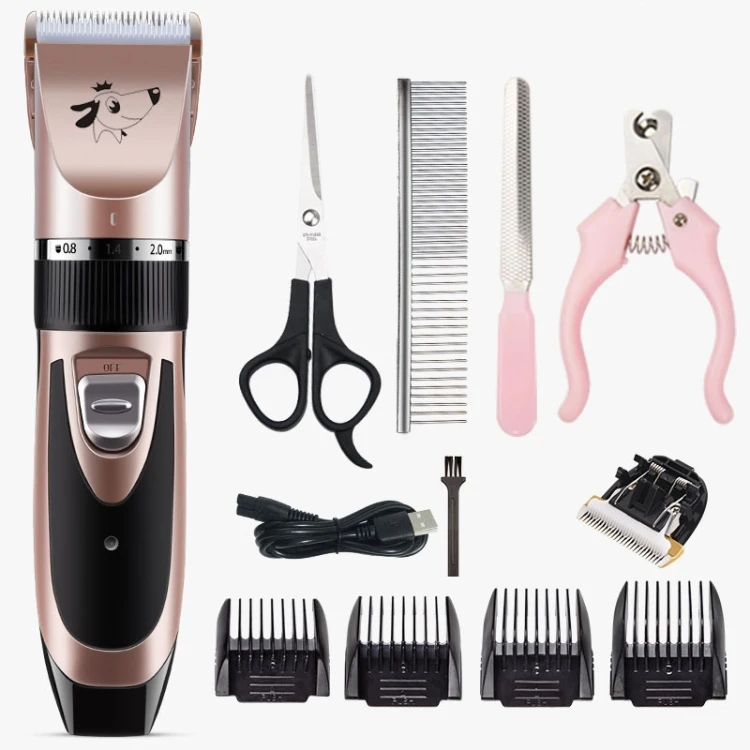 

Rechargeable Low-noise Pet Hair Remover Cutter Grooming Cat Dog Hair Trimmer Electrical Pets Hair Cut Machine