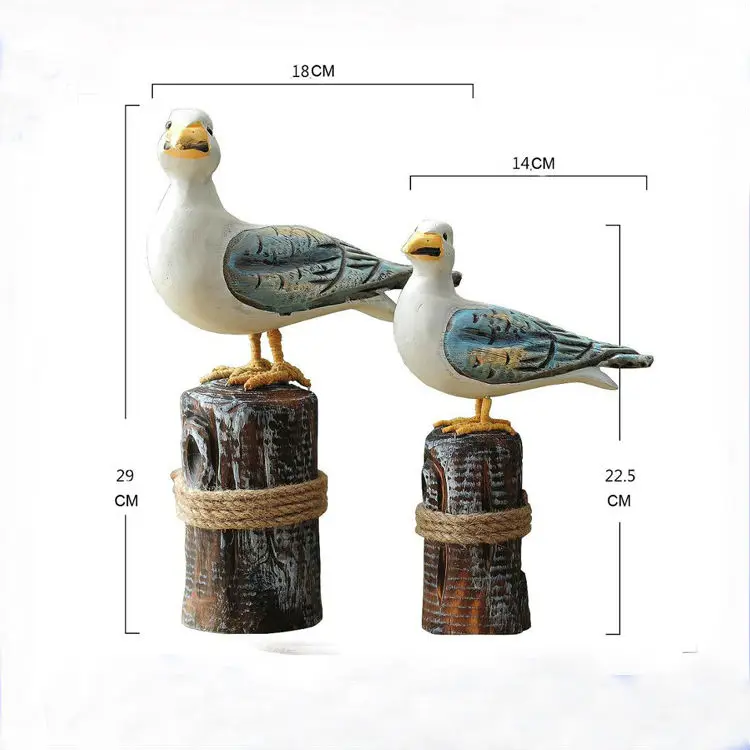 resin seagull statue