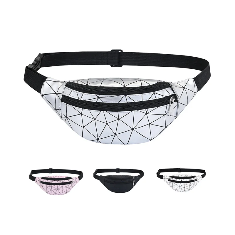 

Women Ladies Mini Bauchtasche Cangurera Holographic Laser Shine Fanny Pack Waist Belt Bag