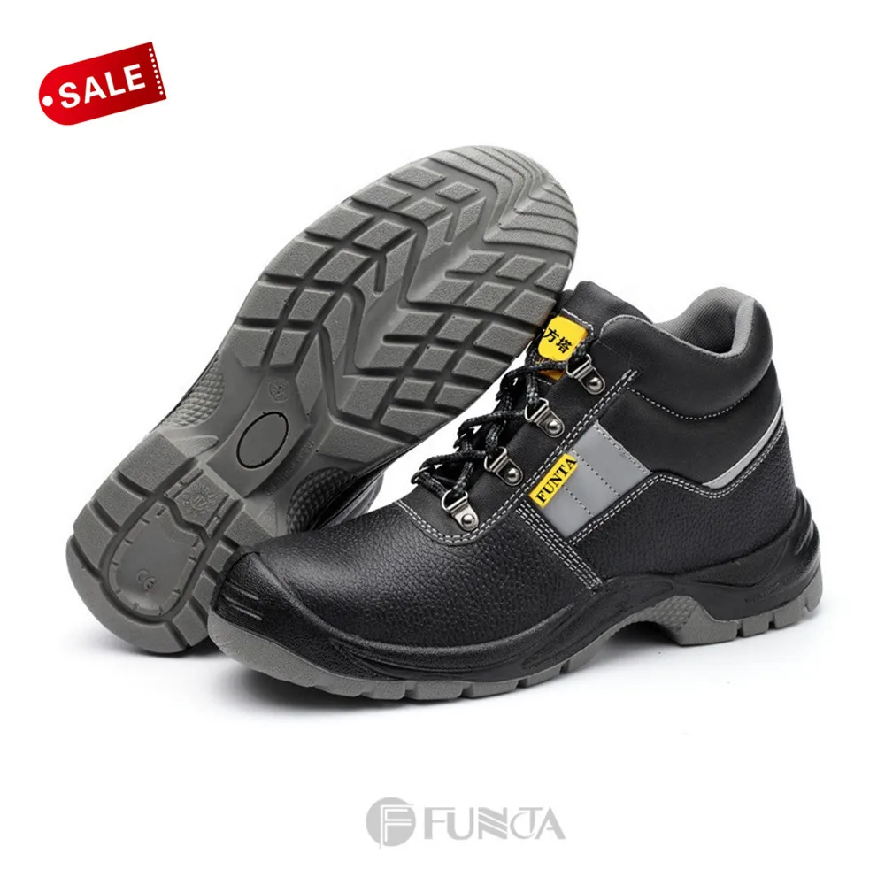 

FUNTA Zapatos De Seguridad industrial safety boots Anti-puncture steel toe safety shoes PU injection basic safety boots