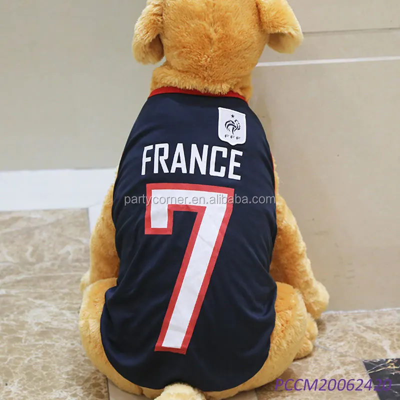 Portugal,XL P&R Pet Football World Cup Jersey Cute Clothing T-Shirt Vest for Larger Dogs 