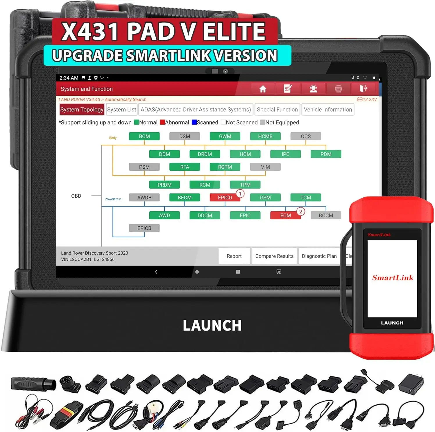 

2024 New Arrival Launch X431 PAD V Elite Vehicle Diagnostic Tool Machine OBD2 Programming ECU Coding Scanner 2 Year Free Update