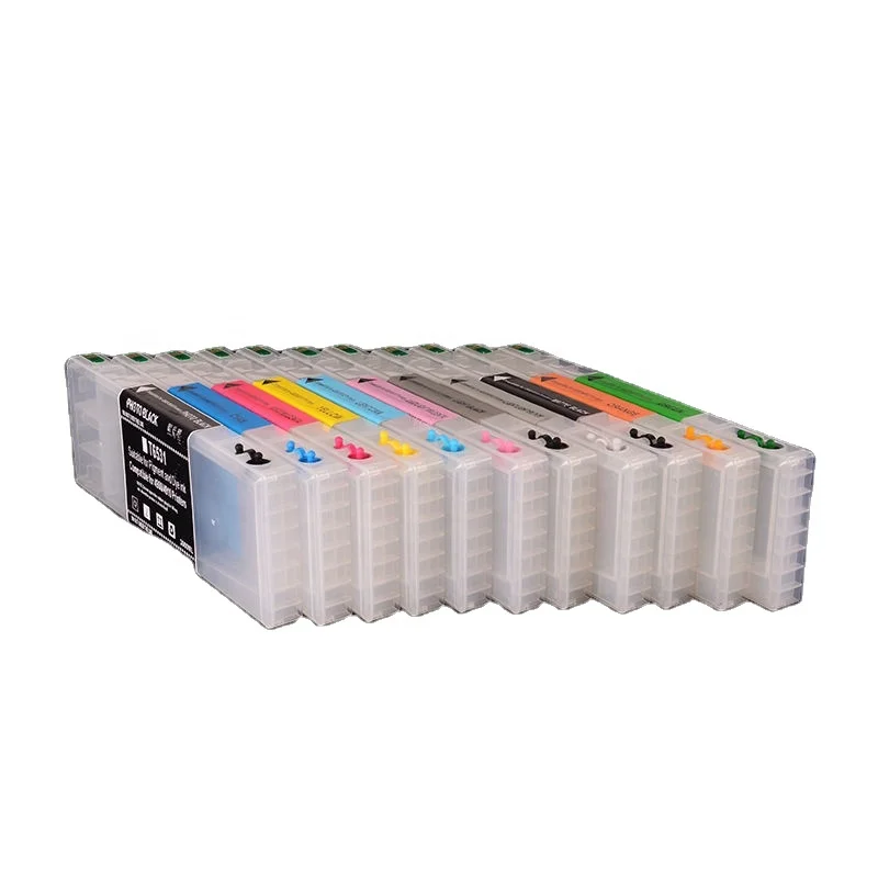 Ocbestjet 11Colors/Set T9131-T9138 T913D T913A T913B Empty Refillable Ink Cartridge for Epson Surecolor P5000 Printer