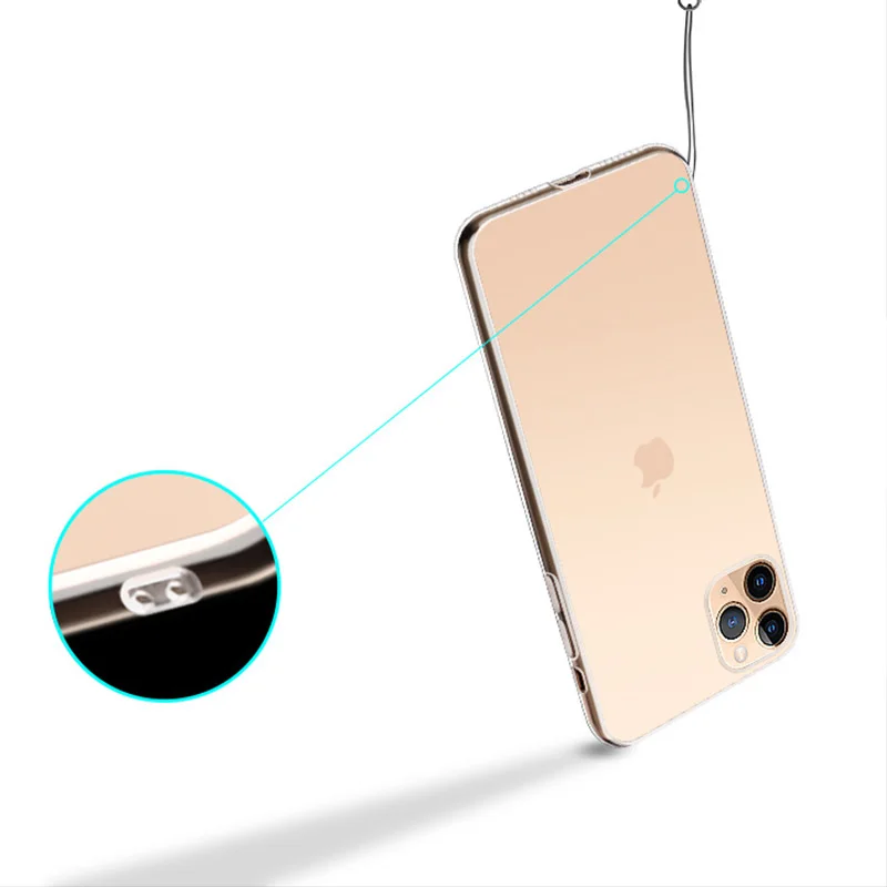 

Shockproof Transparent Soft TPU Phone case for IPhone 11, Customized