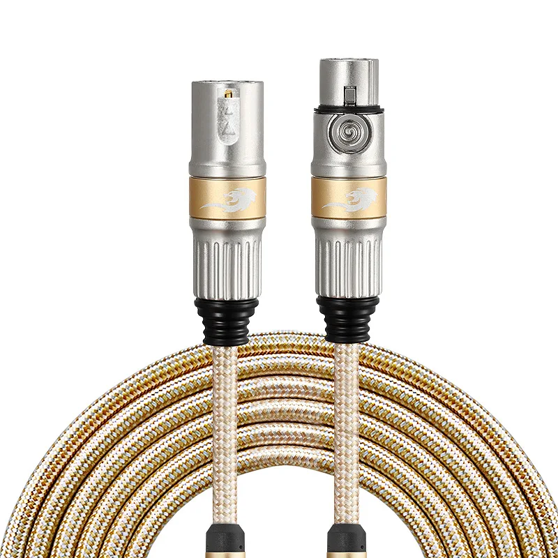 

3 Pin 1M 2M 10M Male To Female Microphone Cable Audio XLR Balanced Snake Cable