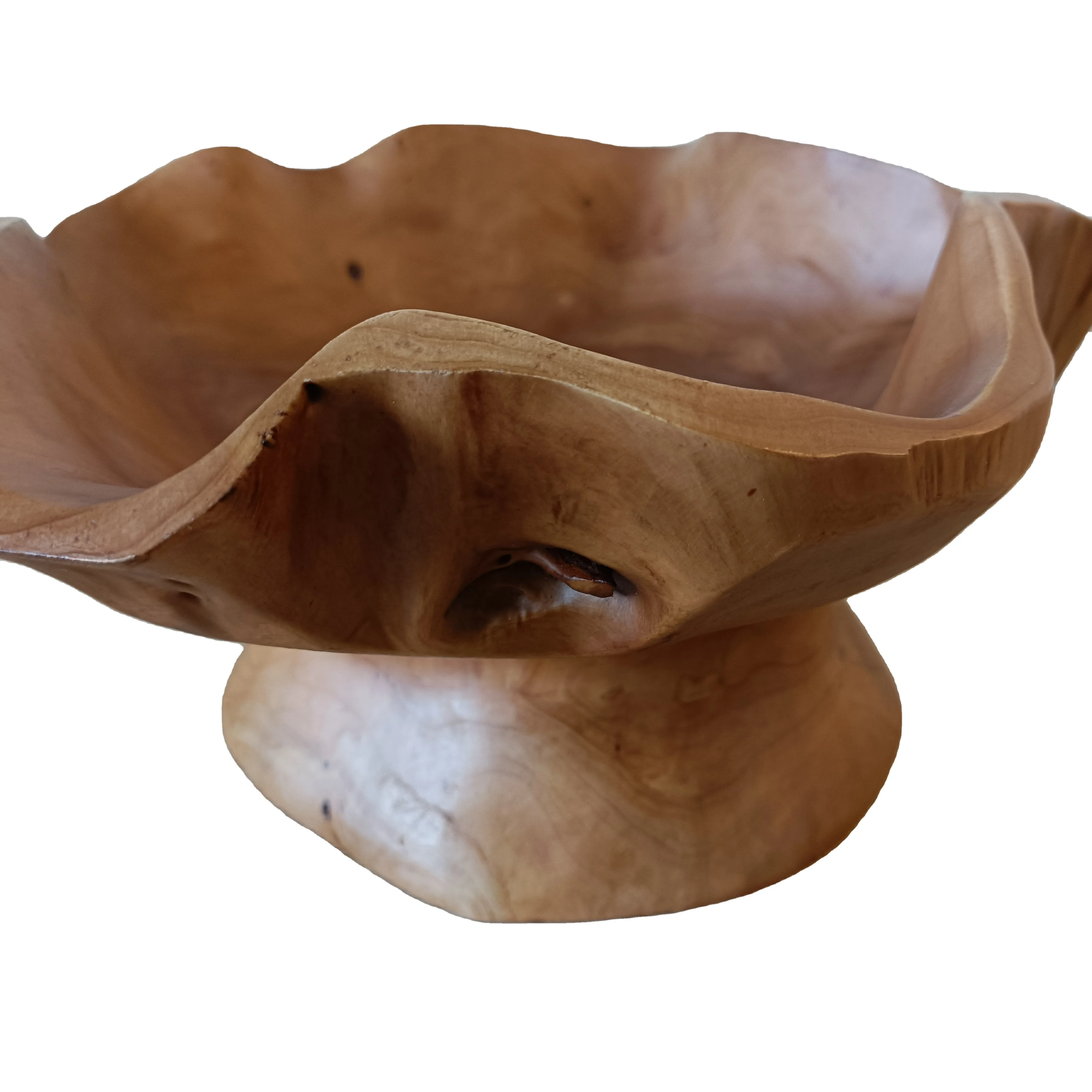 

Wholesale ,appetizer Hand Carved Artworks,Creative Root Wood Serving Dish ,Wooden Dough Bowl