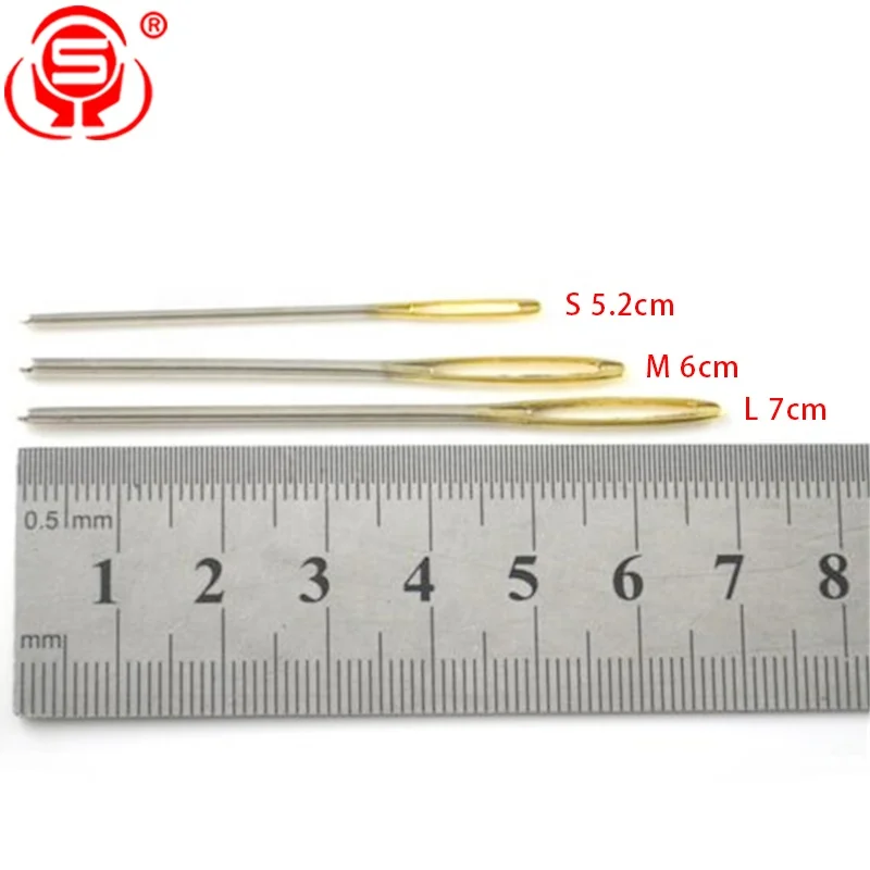 
Best-selling Big Eye Hand Sewing Needles Assorted Size Stainless Steel Large-Eye Blunt Embroidery Sewing Needles 