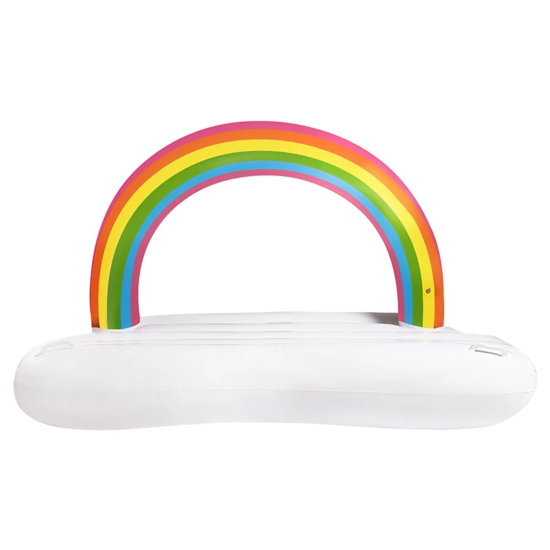 

Pool Swimming Circle PVC Party Pool Toy Summer Softest Rainbow Float Inflatable Floating Mat Seat Water Pads, Picture color
