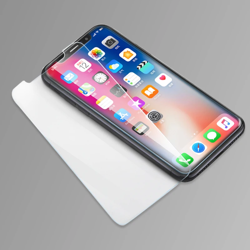 

Popular Product Mobile Phone Tempered Glass Screen Protector Film for Iphone 6 6s 7 8 X XS plus 11 Pro Max and put the film, Transparent