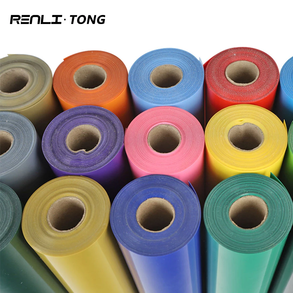Renlitong HTV Manufacturer Factory Hot Peeling Easy Weed PVC Glossy with Sticky Vinyl Transfer Flex Paper for Cloth Printing