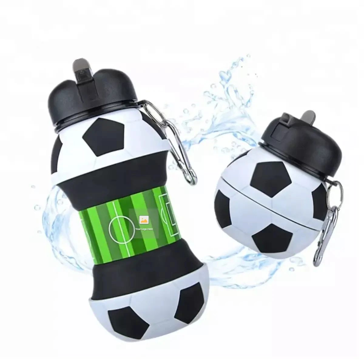 

Bouteille D'Eau Pour Enfants Cartoon Collapsible Drinking Children's Bpa Free Foldable Cute Silicone Kids Water Bottle