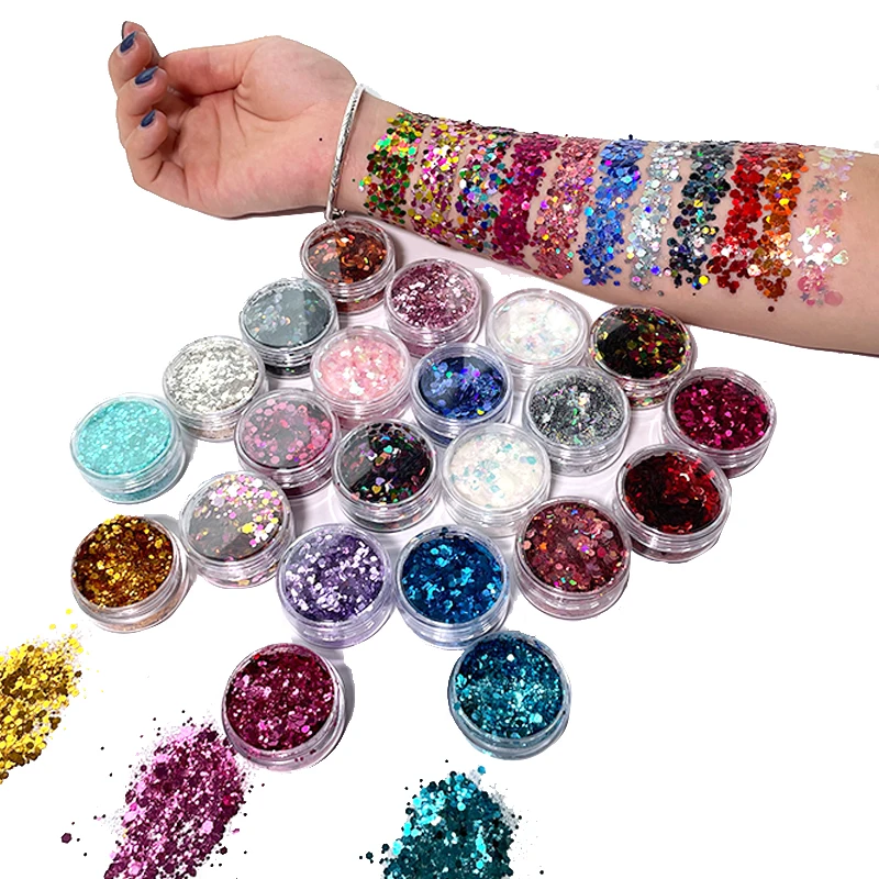 

Loose Glitter Makeup Private Label Chunky Glitters Loose Eyeshadow Pigments Glitter