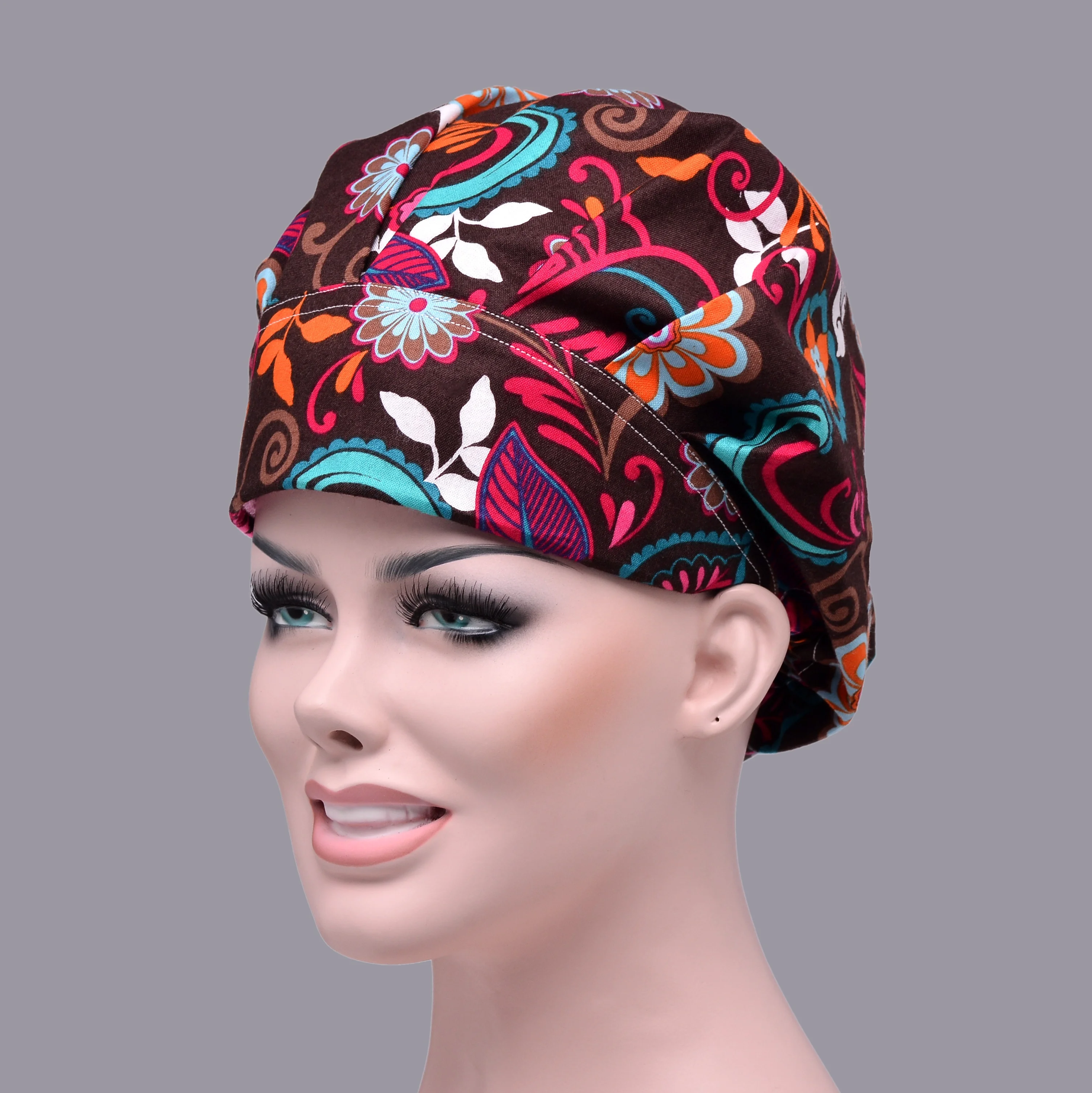 
Best sell nurse hats with printing pattern 