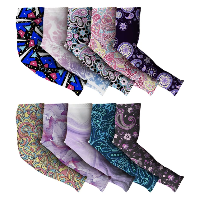 

Wholesale Summer Fashion Men Women Cooling Arm Sleeves UV Block Driving Riding Running Cycling Arm Sleeves, Customized color