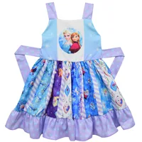 

Cute little girl frozen panelt twirl dress