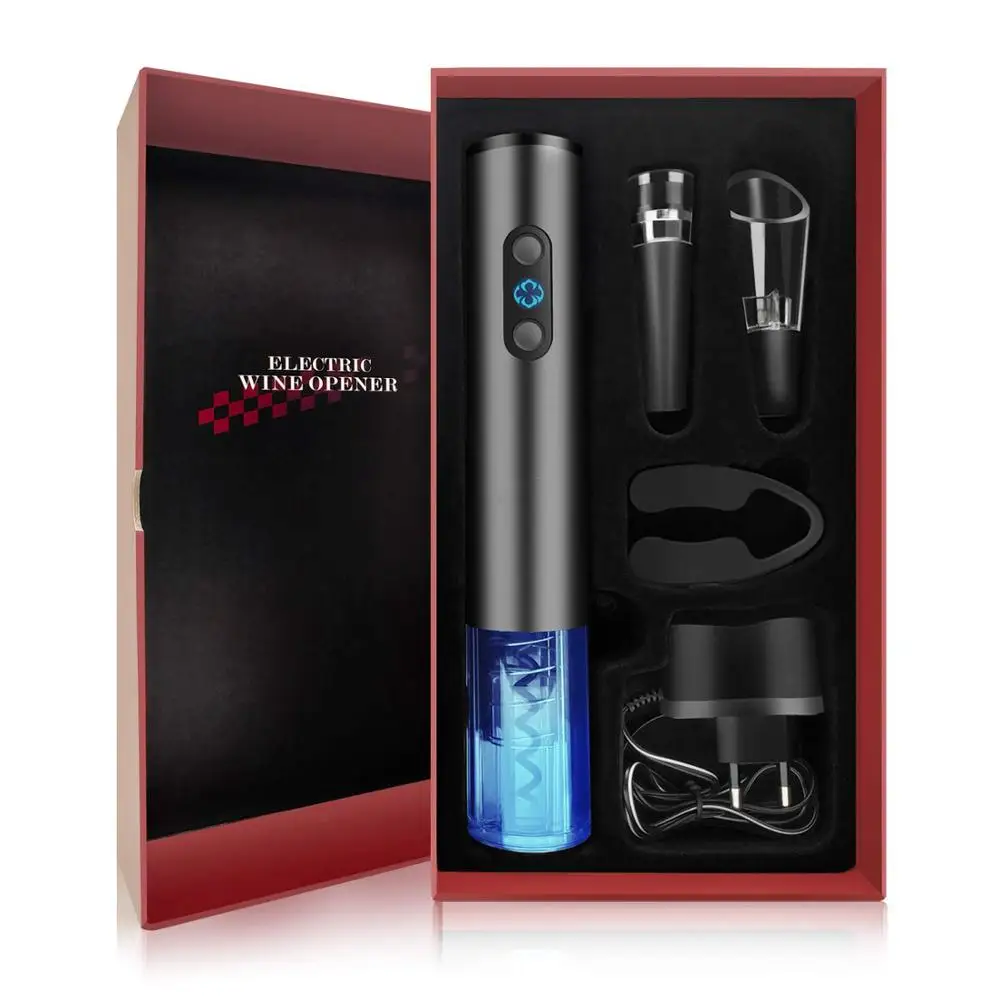 

SUNWAY Hot Selling Products for 2020 Amazon Bestseller Electric Vacuum Wine Preserver Kit Wine Opener Gift Sets