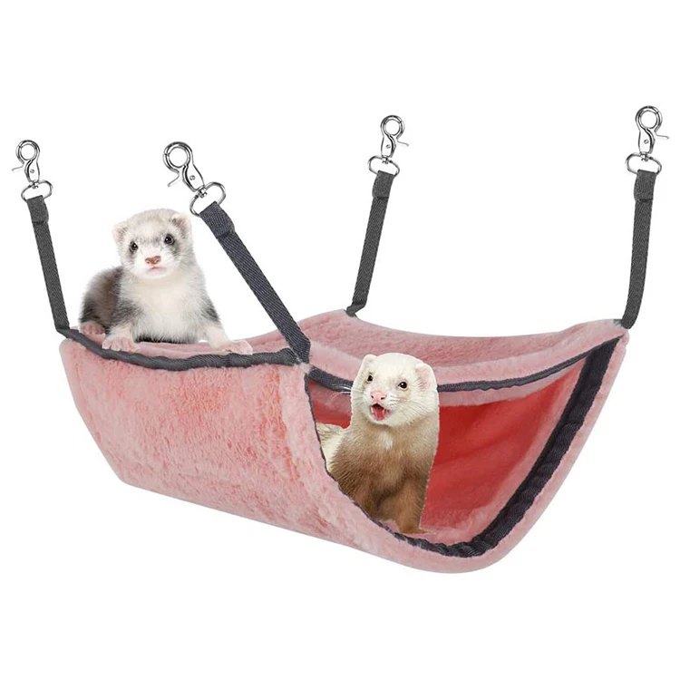 

Rat Small Animals Ferret Bed Hanging Pet Hammock In A Cage, Pink