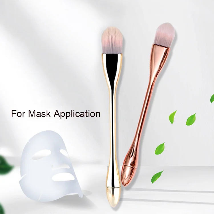 Rose Gold Mud Mask Application Nylon Hair Cosmetic Face Mask Brush
