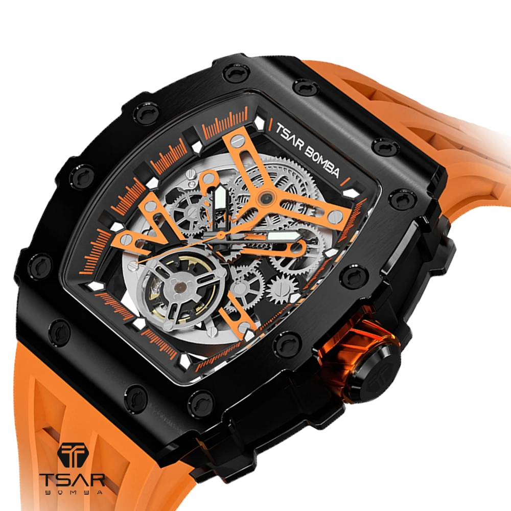 

New TSAR BOMBA Japan MIYOTA Movement Men watches Mechanical Wrist Automatic Watches Man