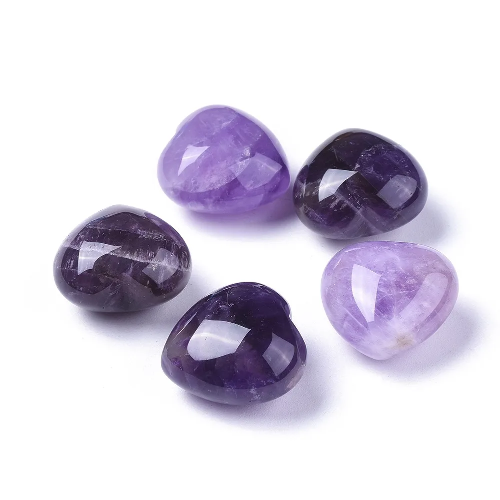 

PandaHall Heart Undrilled Natural Amethyst Beads