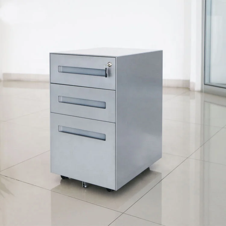 

Xinda Clover Modern 3 Drawer Key Lock Cabinet Mobile Pedestal Office File Cabinet