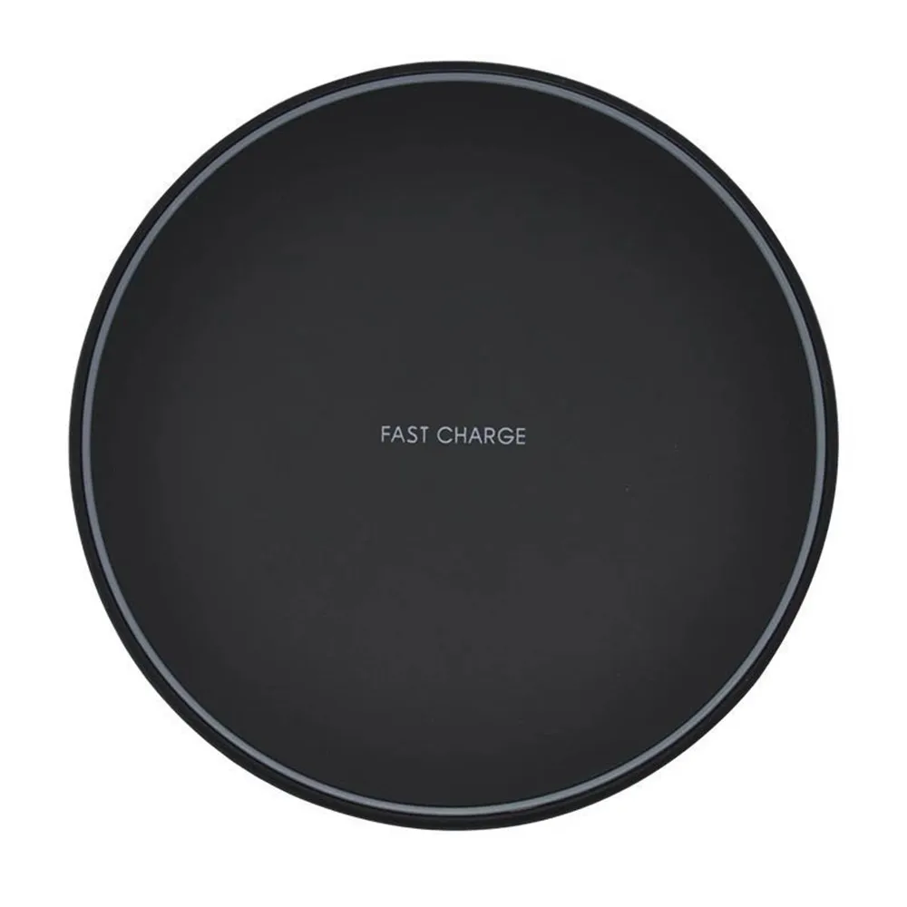 

New Style 10W slim aluminum alloy wireless Charging Pad For iPhone X Qi Standard Wireless Fast charger Factory Price, Black gold silver