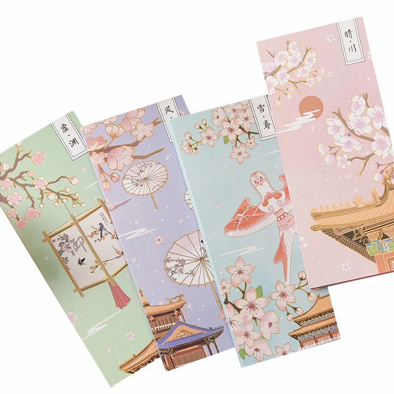 

Chinese Style Memo Pads DIY Scrapbooking Stickers Vintage Sticky Notes Office School Supplies Paper Writing Pads
