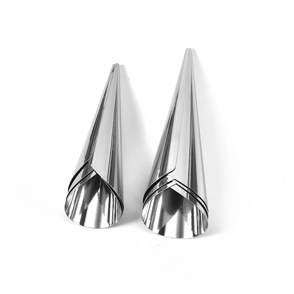 

Home DIY 2 PCS reusable metal cream horn mould for cake and bread baking