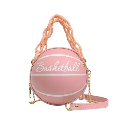 

Western Style Basketball Bag Round Ball Women'S Bag All-Match Messenger Bag