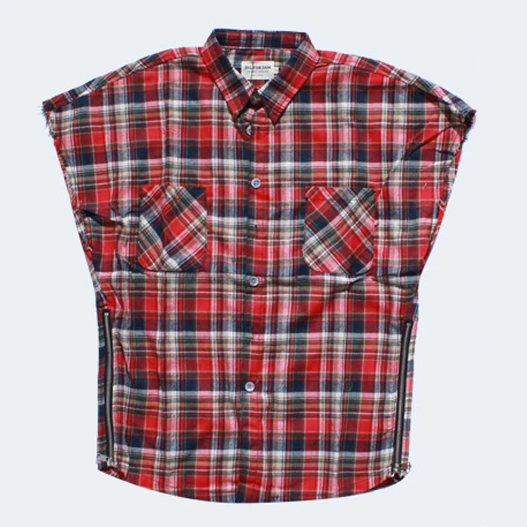 

Wholesale Flannel Checked Shirts Men, Red