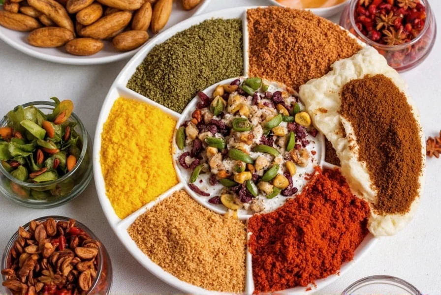 Berbere spice in a wooden bowl