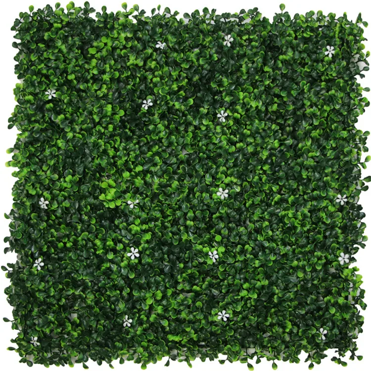 

Hot Sale Durable Artificial Plant Wall UV Protected Vertical Green Wall With Flowers For Garden Decoration, Customized color