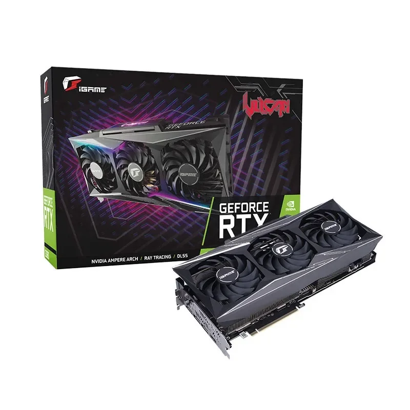 

Colorful iGame GeForce RTX 3080 Vulcan OC 10G LHR Overclocking gpu pc gaming graphics card rtx 3080 10gb support GDDR6X