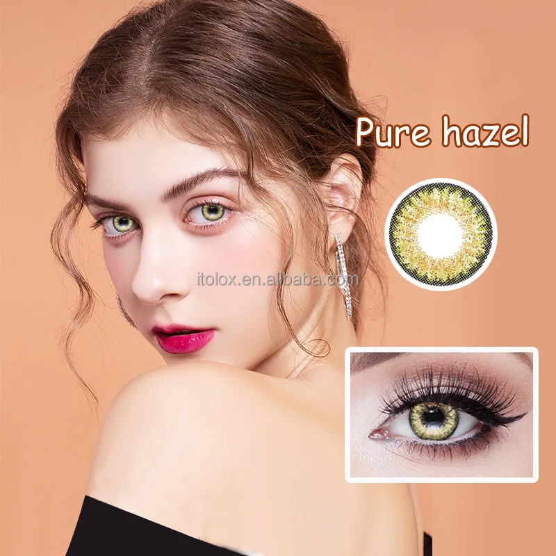 

Big eye Natural color contact lenses classic 12 colors shipping free, Mix