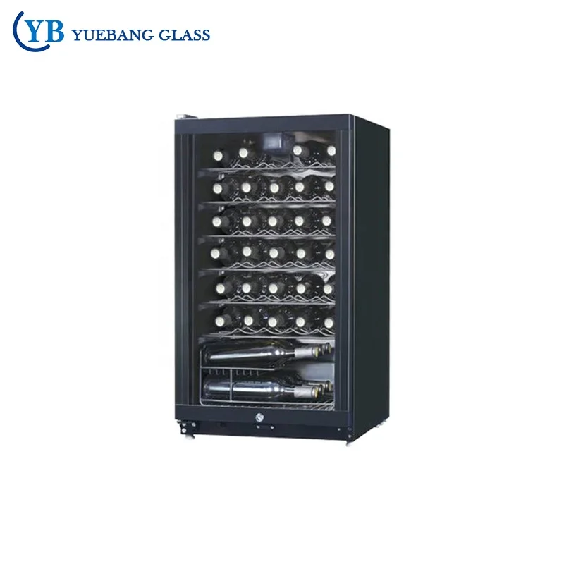 
PVC or Aluminum Frame Wine Cabinet Triple or Double Glazing Glass Door 