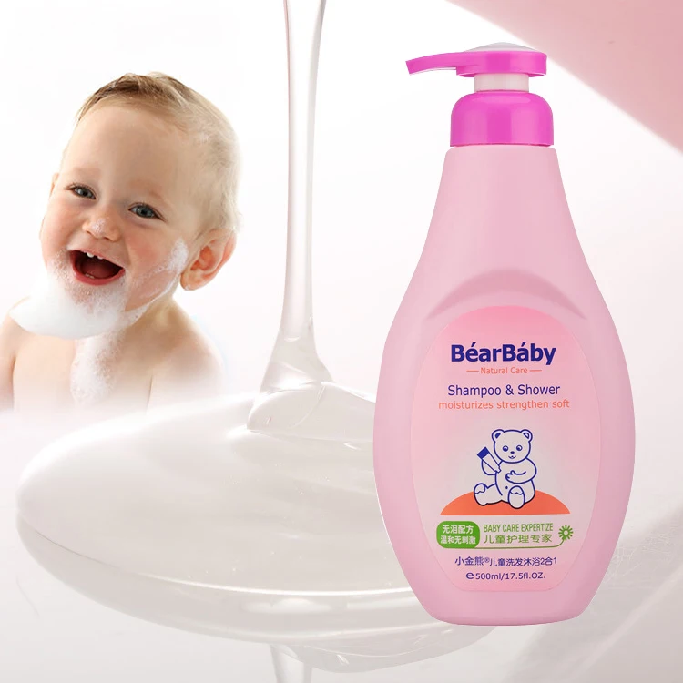 

2 in 1 Baby Shampoo & Shower 500ml Organic No Stimulation Mild Basic Cleaning Skin-Friendly Plant Extract Kid Shampoo Shower Gel