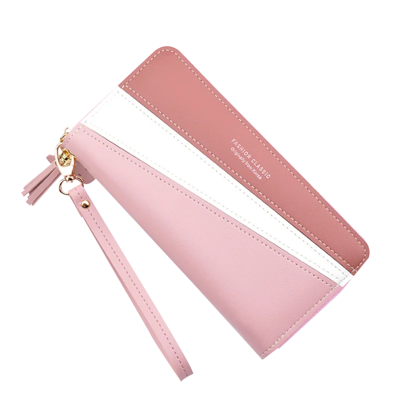 

Ladies Wholesale Cheaper Multi Colors PU Leather Purse Women Long Clutch Tassel Wallet for Woman