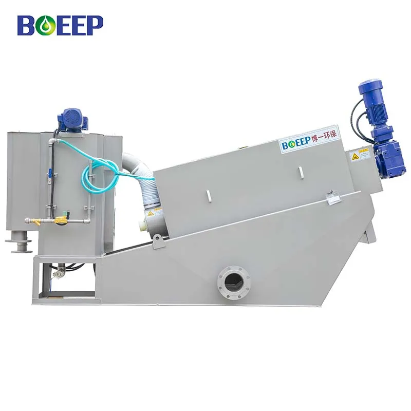 
high japanese quality volute type stacked screw snail press filter sludge dewatering machine for mechanical wastewater treatment 